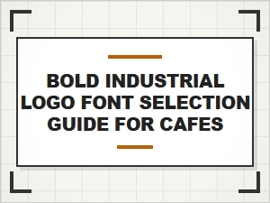 Bold Industrial Logo Fonts for Cafe Branding
