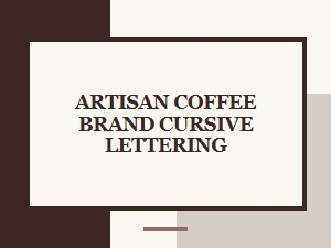 Artisan Coffee Crafted in Cursive Lettering