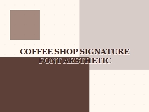 The Artful Script of Your Local Coffee House