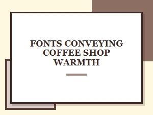 Serene Typography for Cafe Ambiance